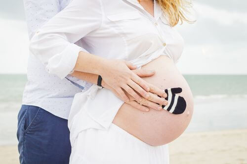 photo femme enceinte plage
