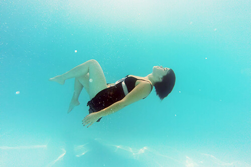 séance photo lifestyle sous l'eau