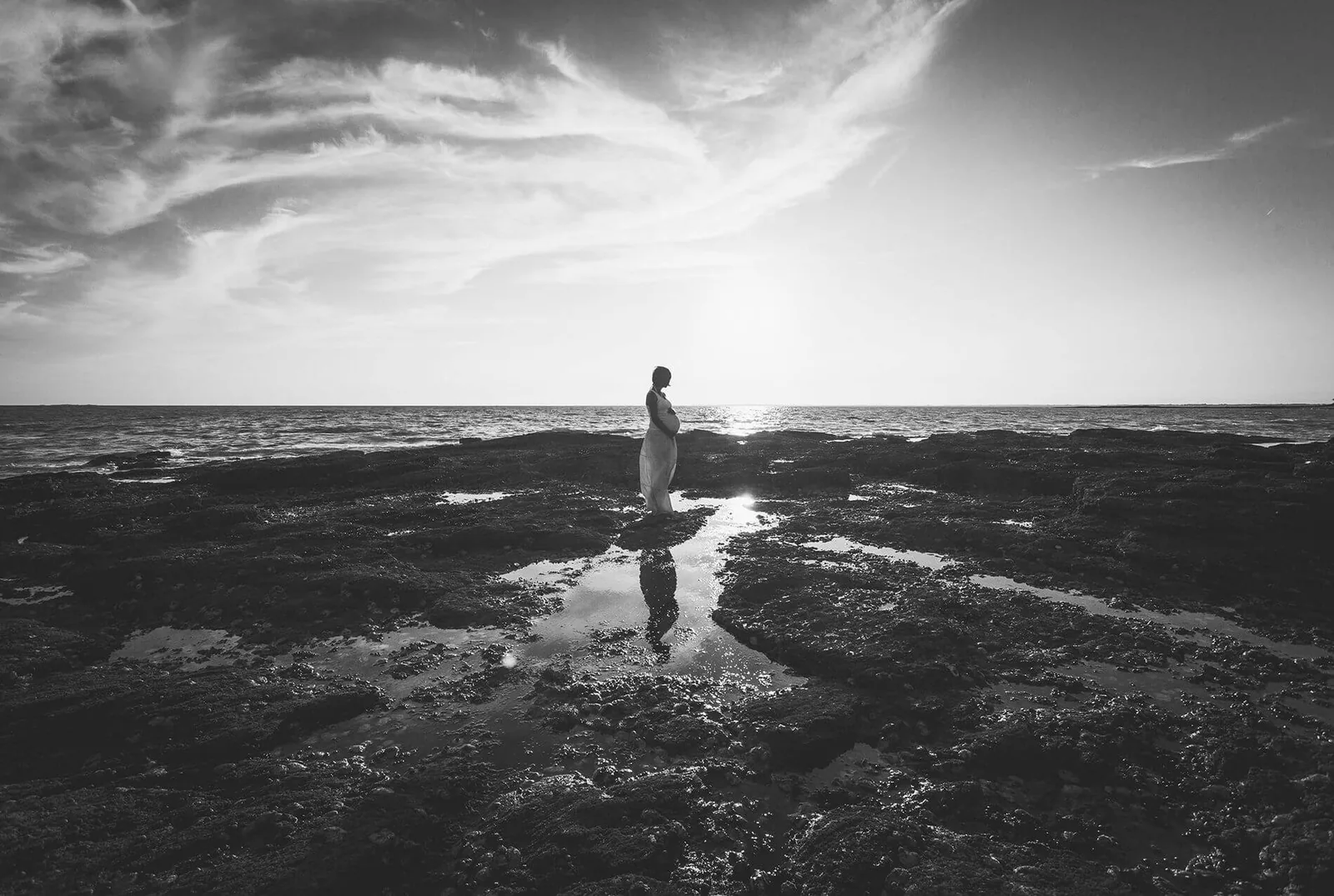 Séance grossesse naturelle dans le Morbihan